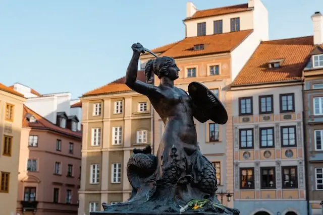 Warsaw Mermaid Statue
