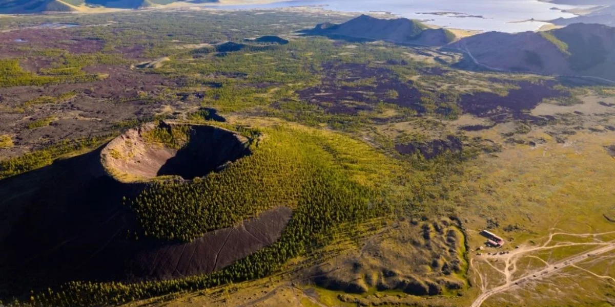 Terkhiin Tsagaan Lake and Khorgo Volcano – Nature’s Dual Masterpiece