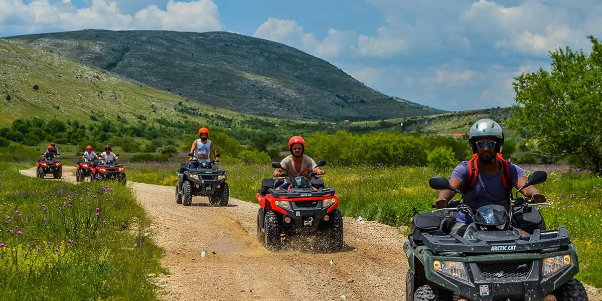 Quad Biking Through Chamarel Trails