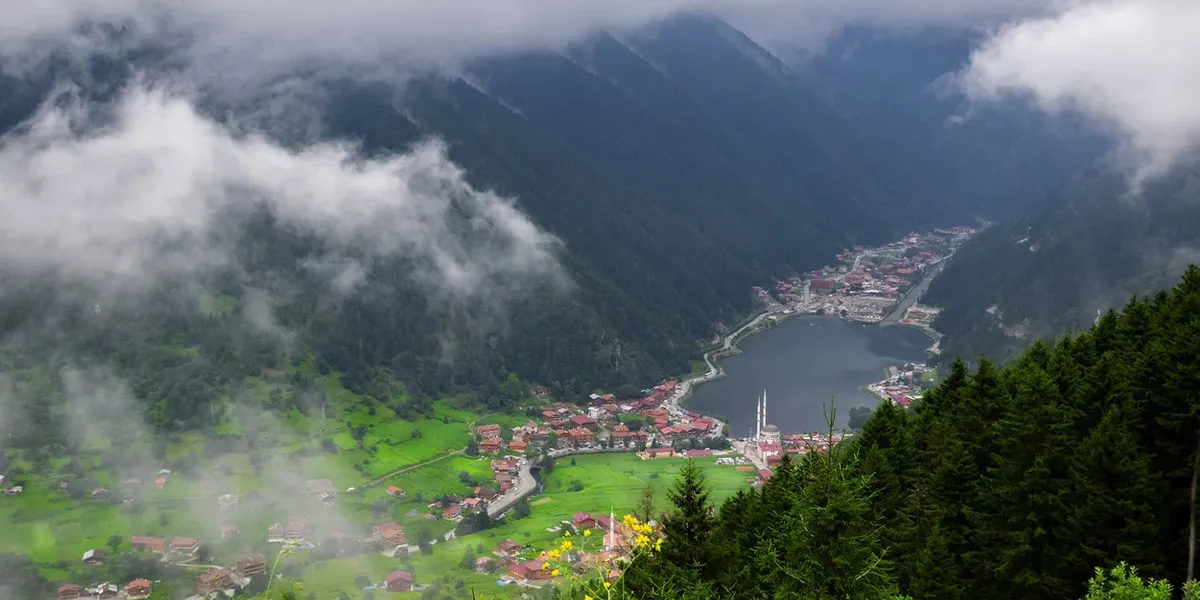 Trabzon and nearby mountains