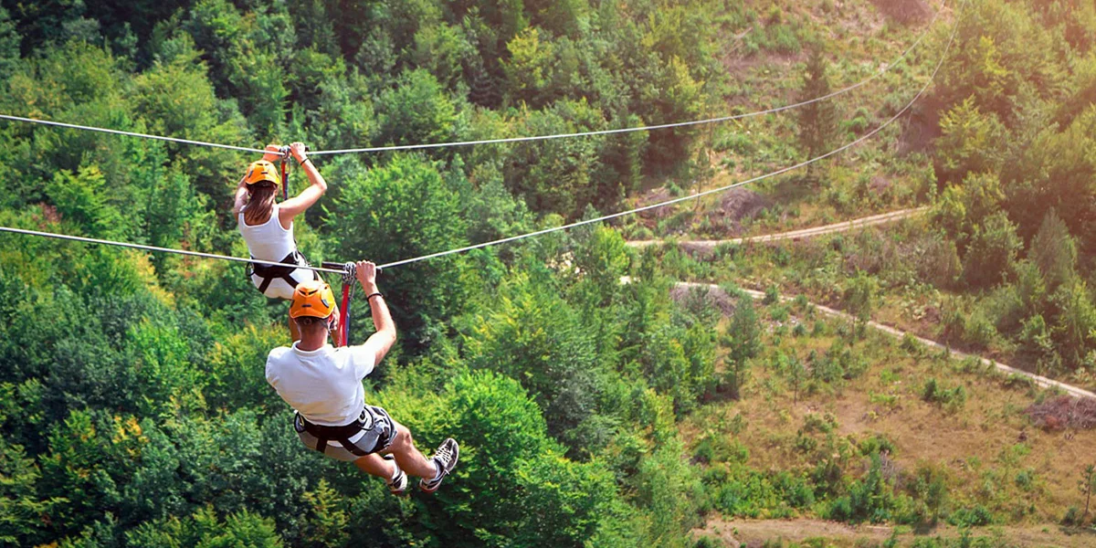  Ziplining Across Tara Canyon