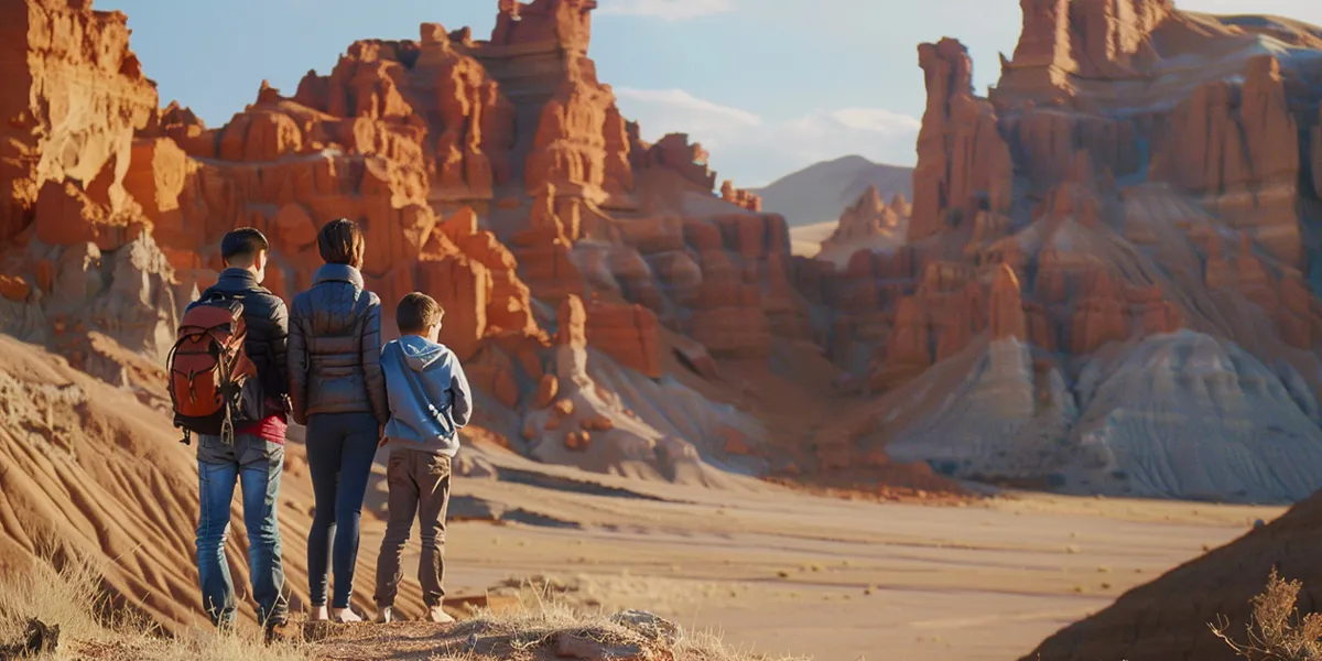 Hiking the Flaming Cliffs